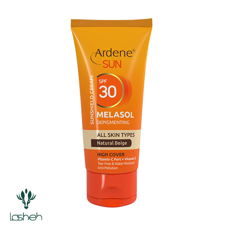 کرم ضدآفتاب ضدلک رنگی ملاسول SPF30 آردن سان