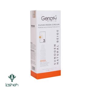 کرم ضدآفتاب پوست چرب سانوژن ژنوبایوتیک SPF50